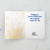 Artichoke Weihnachtsbaum Koch Restaurant Catering Feiertagskarte (Innenseite)