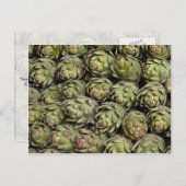 Artichokes Foto Postkarte (Vorne/Hinten)