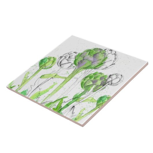 Artichokes Gemüsegarten Fliese (Seite)