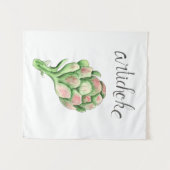Artichokes Gemüsegarten Wandteppich (Vorderseite (Horizontal))