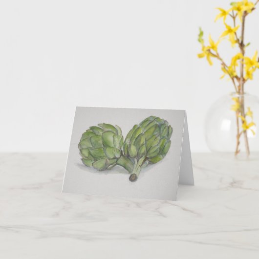 Artichokes Karte (Gelbe Blume)