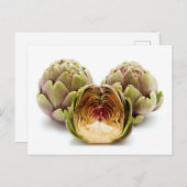 Artichokes Postkarte (Vorne/Hinten)