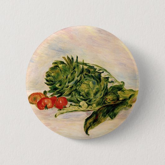 Artichokes und Tomaten Button (Vorderseite)