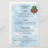 Artichos Weihnachtsmenü Briefpapier (Vorne/Hinten)