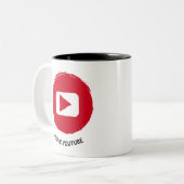 articulos personalizados i live youtube zweifarbige tasse (Vorderseite Links)