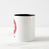 articulos personalizados i live youtube zweifarbige tasse (Mittel)