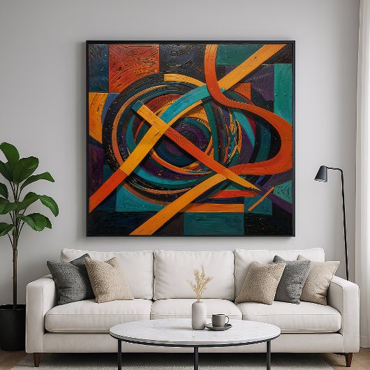 Artifact - Geometrisches Kunstdesign Poster