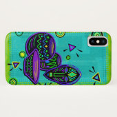 Artifakt African Pop Art Case-Mate iPhone Hülle (Rückseite (Horizontal))