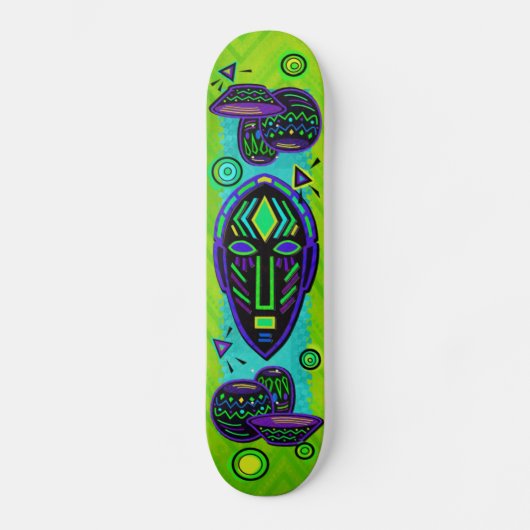 Artifakt African Pop Art Skateboard (Vorderseite)