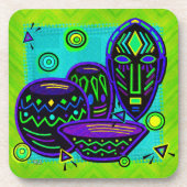 Artifakt African Pop Art Untersetzer (Vorderseite)