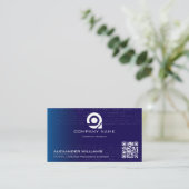 Artificial Intelligence Software Engineer Visiting Visitenkarte (Stehend Vorderseite)