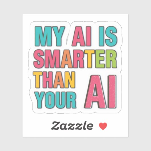 Artificial intelligence sticker (Blatt)