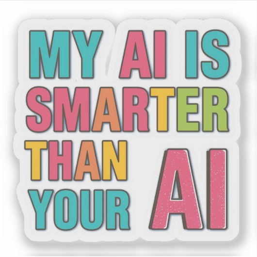 Artificial intelligence sticker (Vorderseite)