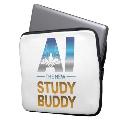 Artificial Intelligence Study Buddy Design Laptopschutzhülle (Vorderseite Links)