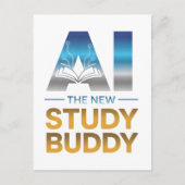 Artificial Intelligence Study Buddy Design Postkarte (Vorderseite)