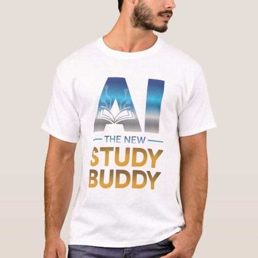 Artificial Intelligence Study Buddy Design T-Shirt (Vorderseite)