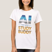 Artificial Intelligence Study Buddy Design T-Shirt (Vorderseite)
