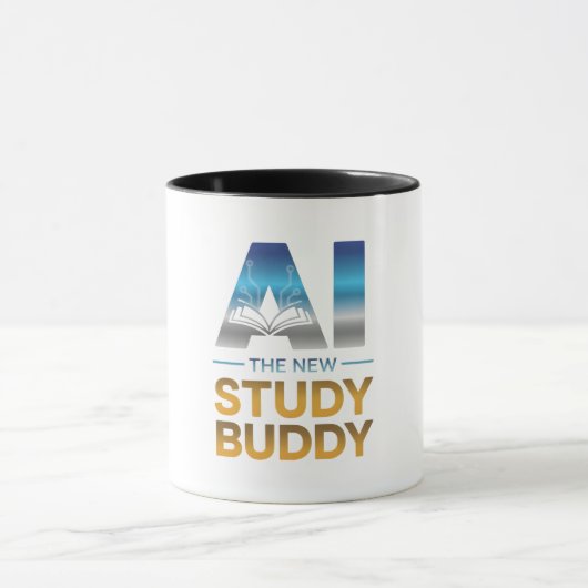 Artificial Intelligence Study Buddy Design Tasse (Zentrum)