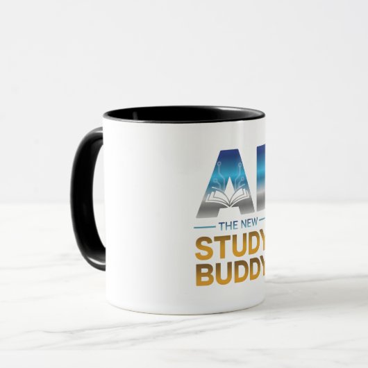 Artificial Intelligence Study Buddy Design Tasse (Vorderseite Links)