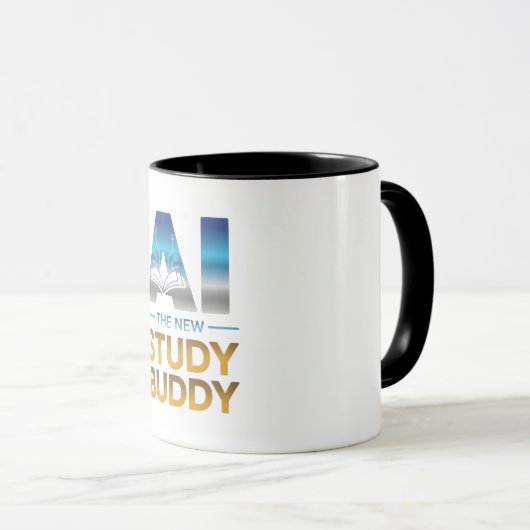 Artificial Intelligence Study Buddy Design Tasse (VorderseiteRechts)