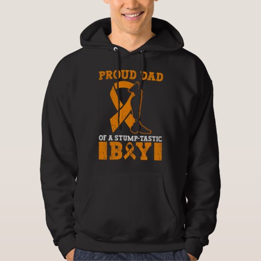 Artificial Leg And Limb Loss Awareness Dad Hoodie (Vorderseite)