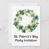 Artiful Green Watercolor Clover Weath (Vorderseite)