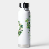 Artiful Green Watercolor Clover Weath Trinkflasche (Links)