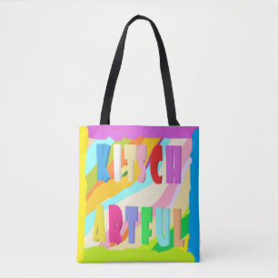 Artiful hell bunt Design große Farbe Tote Tasche