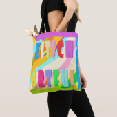 Artiful hell bunt Design große Farbe Tote Tasche (Von Nahem)