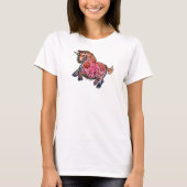 Artiful Pink Unicorn T-Shirt (Vorderseite)