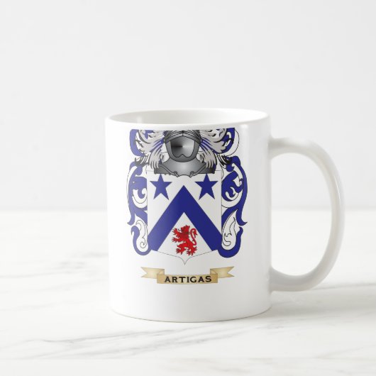 Artigas Wappen (Familienwappen) Kaffeetasse (Rechts)