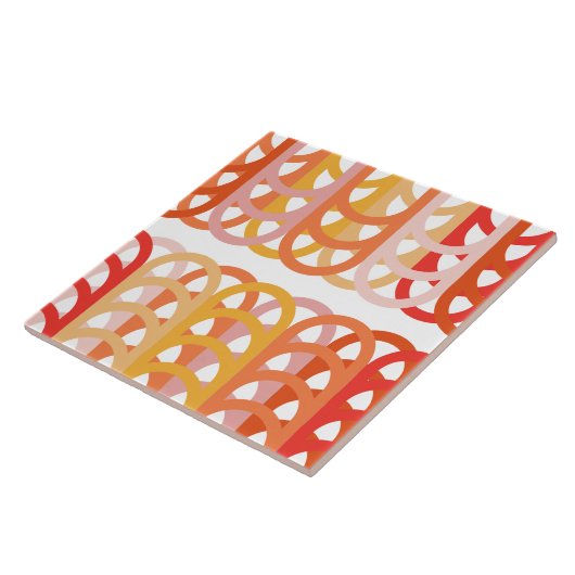 Artiges Retromuster Fliese (Seite)