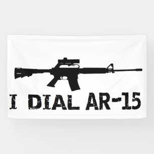 Artikel 15 2. Änderungsantrag "I DIAL AR-15" PRO  Banner