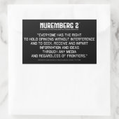 Artikel 19 Erklärung der Aufkleber für Menschenrec (Tasche)