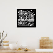 Artikel 19 Zitat (B&W) Poster (Küche)