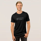 Artikel 2 Abschnitt 4 US-Verfassung Tri-Blend Shirt (Vorderseite voll)