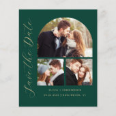 Artikel 3 Foto Grüner QR-Kodex Save the Date (Vorderseite)