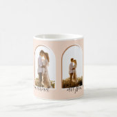 Artikel 4 Foto Blush | Terracotta Couple + Name C Kaffeetasse (Mittel)