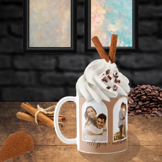 Artikel 4 Foto Terracotta | Blush Couple + Name C Kaffeetasse