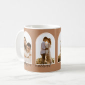 Artikel 4 Foto Terracotta | Blush Couple + Name C Kaffeetasse (Vorderseite Links)