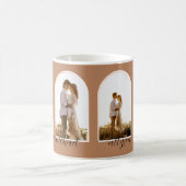Artikel 4 Foto Terracotta | Blush Couple + Name C Kaffeetasse (Mittel)