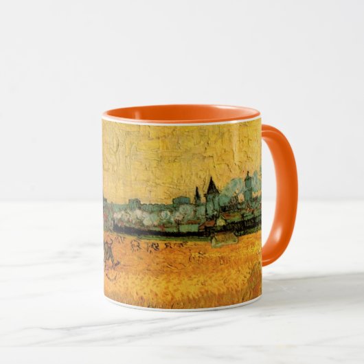 Artikel: Blick von Weizenfeldern von Vincent van G Tasse (VorderseiteRechts)