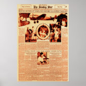 Artikel der Amelia Earhart Newspaper Front Poster (Vorne)