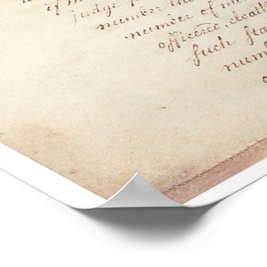 Artikel der Konföderation der vereinten Staaten_pg Poster (Ecke)