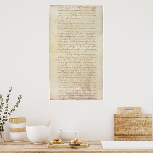 Artikel der Konföderation der vereinten Staaten_pg Poster (Küche)