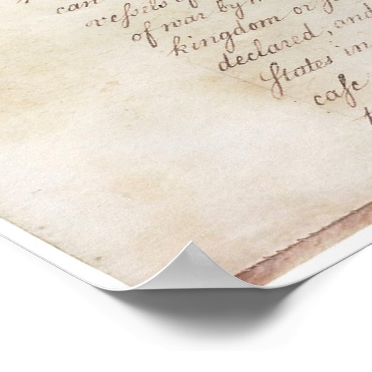 Artikel der Konföderation der vereinten Staaten_pg Poster (Ecke)