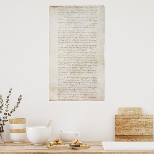 Artikel der Konföderation der vereinten Staaten_pg Poster (Küche)