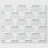 Artikel des Papiers über das Umhüllen Geschenkpapier (Flach)