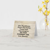 Artikel I Verfassungs-Kongress tun Ihre Aufgabe Karte (Gelbe Blume)