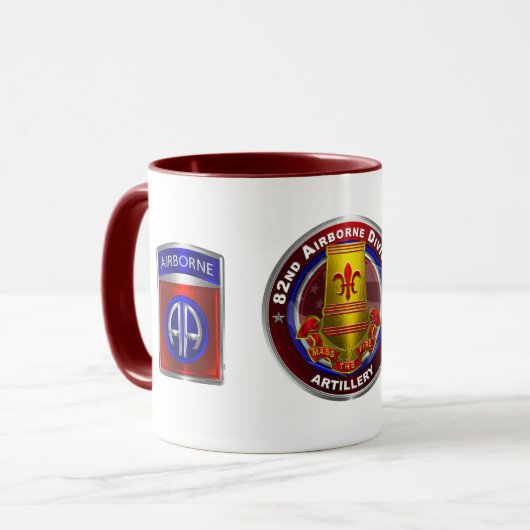 Artillerie, 82. Im Flugzeug Tasse (Vorderseite Links)